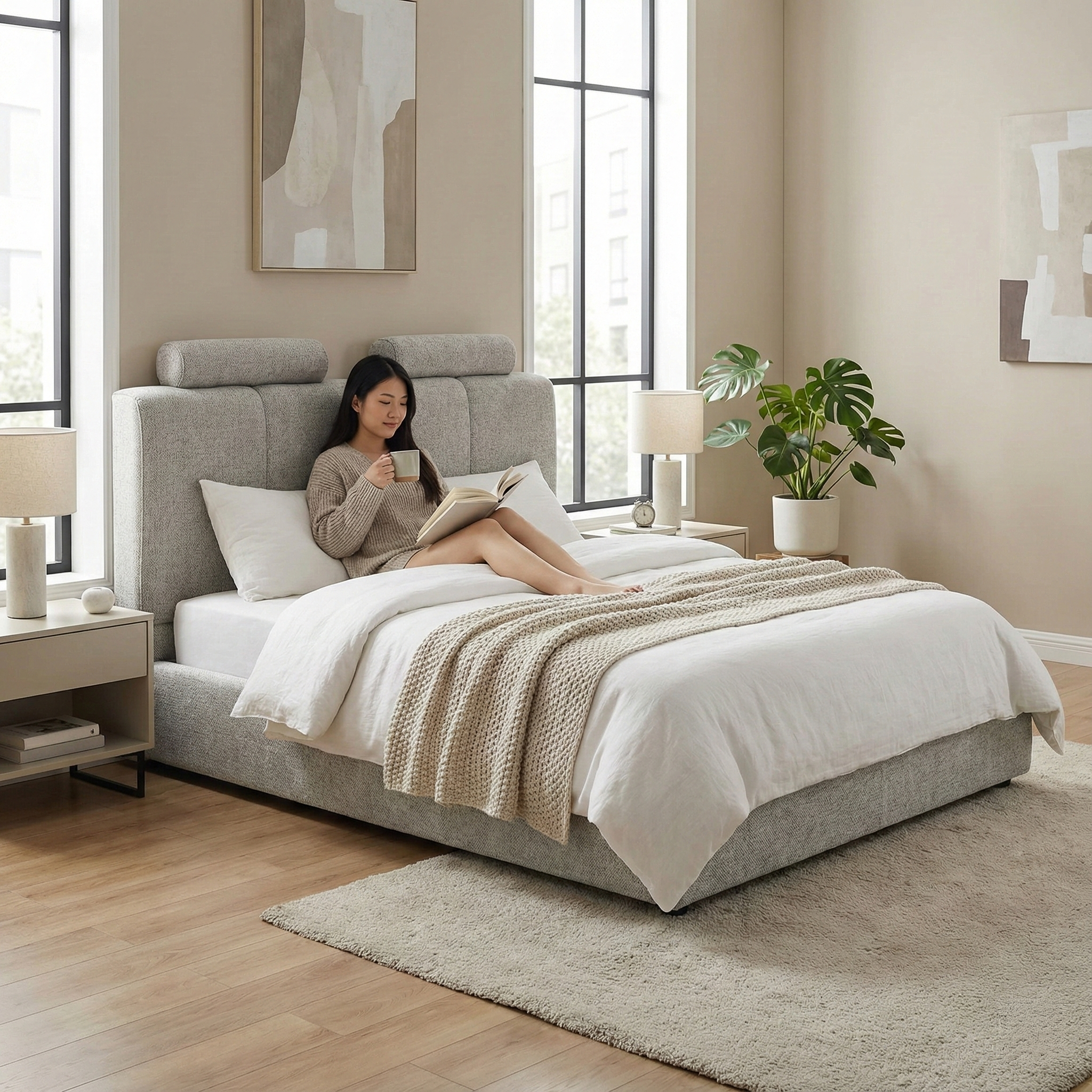 Giường Ngủ Bọc Vải Cao Cấp MOHO BOND